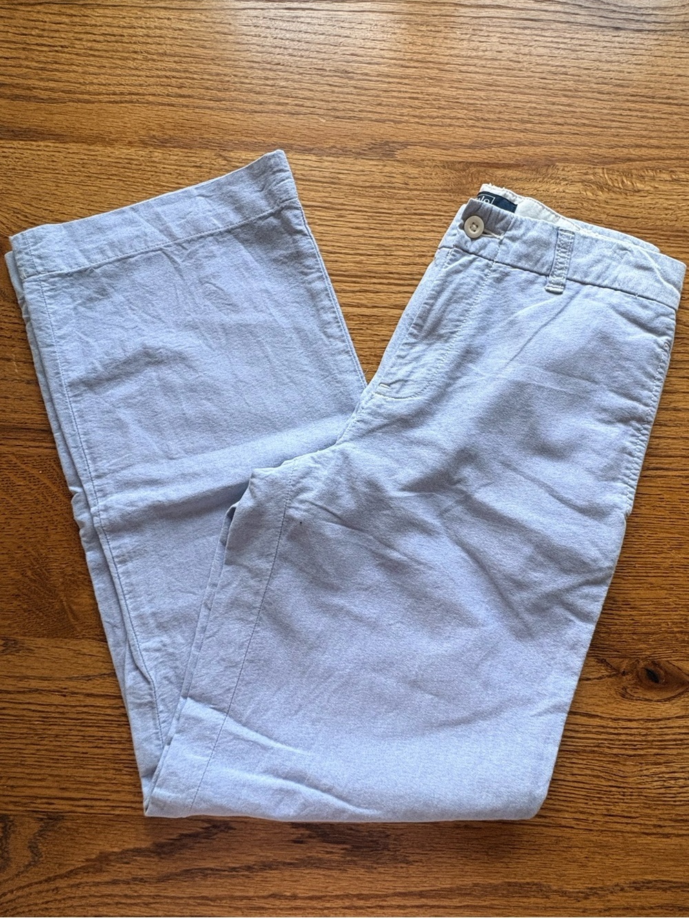 VTG Polo Ralph Lauren Light Blue Polo flat front Classic Chino pants boys- 14